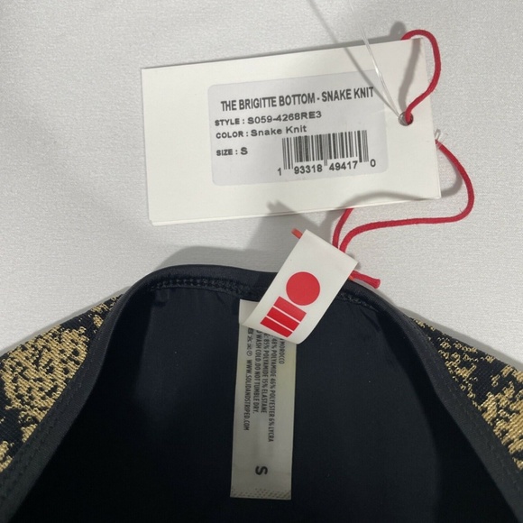 NWT Solid & Striped‎ [ Small ] Brigitte Snake Knit Bikini Bottoms - Picture 7 of 11